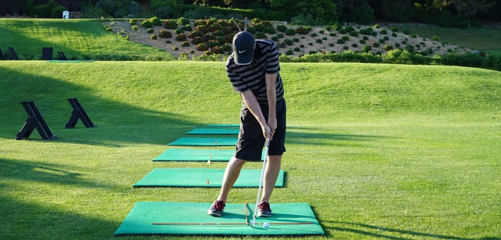 Golf Swing Drill: Develop Great Ball Striking Playing Off Mats